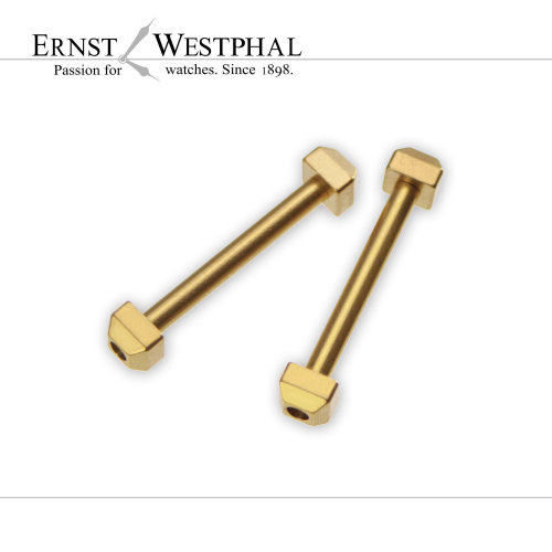Vis dattachement de bracelet plaquée or compatible pour Cartier Pasha 18 mm