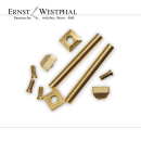 Vis dattachement de bracelet plaquée or compatible pour Cartier Pasha 18 mm