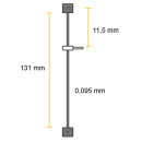 Ressort de suspension 33 pour Haller-Jauch Standard 54, longueur de fil 131 mm