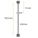 Ressort de suspension 25B pour Hermle Mini 54, longueur de fil 92 mm