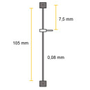 Ressort de suspension 53A pour Hermle Electronic, longueur de fil 105 mm