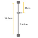 Ressort de suspension 59 pour Kern Mini, longueur de fil 103,2 mm
