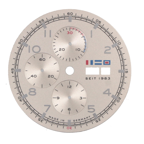 Dial for Valjoux 7750 - "Seit 1983" - 36.8 mm