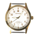 Armbanduhr DIY Bausatz, 36 mm Edelstahllgehäuse, goldfarben inklusive Uhrwerk