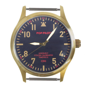 Armbanduhr DIY Bausatz, 42 mm Edelstahllgehäuse, goldfarben inklusive Uhrwerk