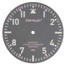 Dial for Miyota 2035 - POP-PILOT, gray 35.1 mm