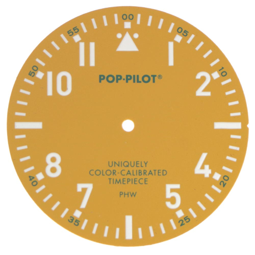 Dial for Miyota 2035 - POP-PILOT, okker 37 mm