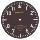 Quadrante per Miyota 2035 - POP-PILOT, marrone 37 mm