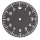 Reloj de pulsera con esfera negra y números luminiscentes verdes 38,0 mm