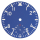 Blue wristwatch dial 37.20 mm for Unitas 6498-1