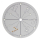 Quadrante per orologio da polso 37,0 mm grigio, per Unitas 6498-1, corona a ore 4
