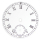 Reloj de pulsera esfera 37,0 mm blanco, segundero pequeño, sin pie de esfera