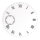 Pocket watch dial white, 37.0 mm for Unitas 6498-1