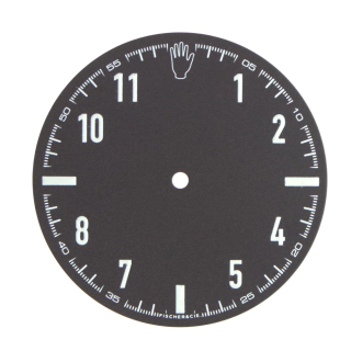 Armbanduhr Zifferblatt 37,00 mm schwarz/weiß ETA 2824