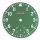 Wristwatch dial 37.00 mm green "W. Henssler - Eins von Eins" for Unitas 6498-1