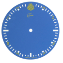 Armbanduhr Zifferblatt 36,90 mm blau für ETA 2824