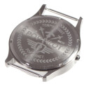 Caja de reloj de pulsera con tapa y cristal, 42 mm acero inoxidable cepillado