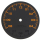 Armbanduhr Zifferblatt 37,00 mm schwarz, orange für Unitas 6498-1