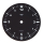 Wristwatch dial 37.00 mm black, "DR&P" for Unitas 6498-1