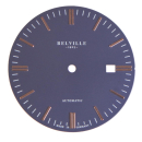 Armbanduhr Zifferblatt Belville 1892 33,00 mm blau für...