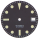 Armbanduhr Zifferblatt 27,70 mm schwarz, grün lumineszierend für ETA 2824