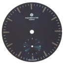 Esfera del reloj de pulsera 31,00 mm, azul con segundero pequeño a las 6
