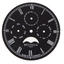 Armbanduhr Zifferblatt 31,60 mm, schwarz, Belville