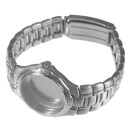Titanium wristwatch case 37 mm diameter, incl. strap and dial