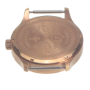 Reloj de pulsera POP-Pilot MRS 40 mm, rosado, esfera gris sin correa