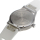 Pop Pilot Armbanduhr, Stahl, 42 mm, rot, Miyota 2035 SC, Silikonarmband weiß