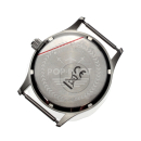 Pop Pilot Armbanduhr, Stahl, 36,5 mm, weiß, Miyota 2035 SC, Canvasarmband lime