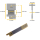 Pendulum spring for grandfather clocks and wall clocks 25,5 x 4,0 x 0,05 - #132