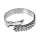 Bracciale Rolex stile Jubilé chiusura pieghevole nascosta acciaio inossidabile
