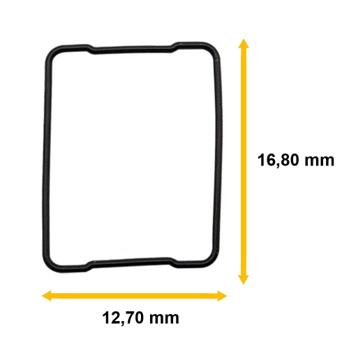 Body gasket for CARTIER Tank Basculante 12,70 X 16,80 mm