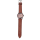 Reloj de pulsera Pop Pilot con tres agujas y correa de piel marrón