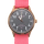 Reloj de pulsera POP-Pilot 40 mm caja de acero rosado con correa de nylon