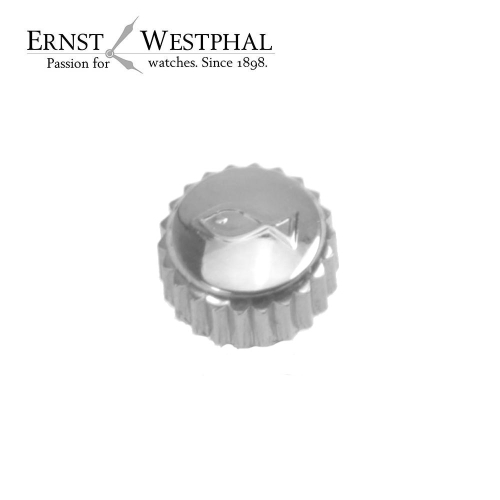 Véritable couronne IWC 5.7 mm, hauteur 3.3 mm, diamètre du tube 2.4 mm, acier