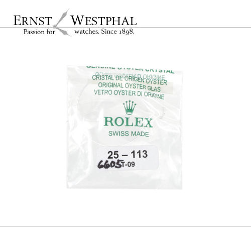 Genuino ROLEX Cyclop 25-113 Cristal acrílico para 6498
