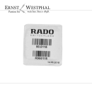 Original RADO Wasserdicht-Set R900115 für Gehäuse Ref. 204.3579.4