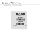 Original RADO Wasserdicht-Set R900206 für...