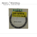 Genuine ROLEX bezel inlay, black/silver for GMT Master 16750