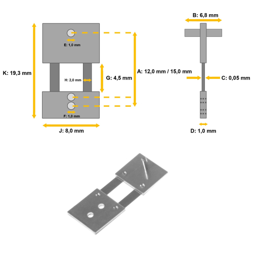 Pendelfeder für SBS Wanduhr Regulator Freischwinger Pendelfeder #201