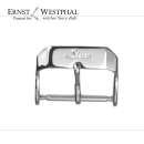 Genuine SINN pin buckle 20 mm stainless steel, polished