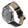 Armbanduhr Pop Pilot 39 mm grau BCN (Barcelona) mit schwarzem Lederarmband