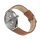 DeSoto ‘Firedome’ one-hand wristwatch steel leather strap brown