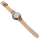 DeSoto ‘Firedome’ one-hand wristwatch steel leather strap brown