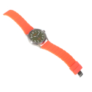 "Pop Pilot x Fortis" wristwatch 42mm, orange DUR, Miyota 2035 SC, silicone strap