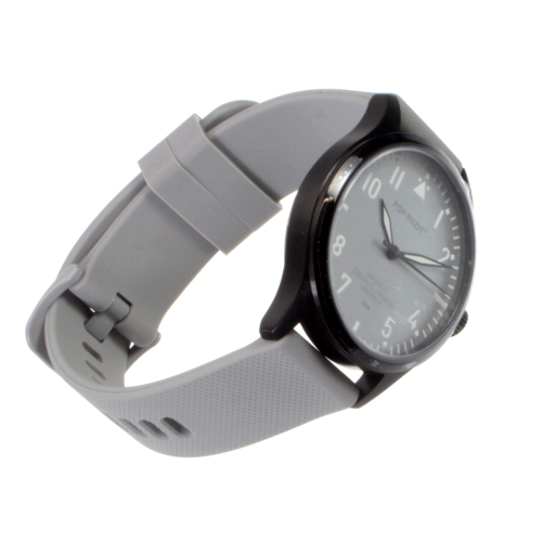 Pop Pilot BCN montre-bracelet trois aiguilles 39 mm bracelet silicone gris