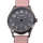 Pop Pilot MRS wristwatch 39 mm black steel case silicone strap pink