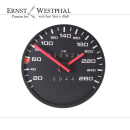 Tischuhr Tachometer-Uhr Porsche 928/944